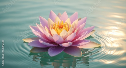 pink water lilies