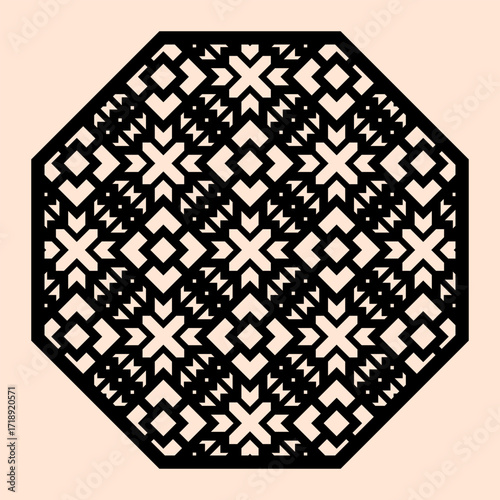 Islamic geometric pattern vector arabic ornament traditional arabesque decoration mosque design