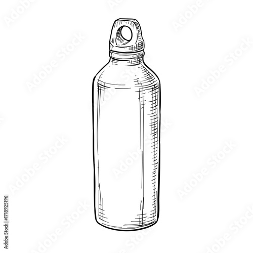 tumbler bottle vector hand drawn illustration