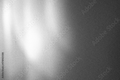 Gritty pattern and abstract wave gradient with grainy overlay. Monochrome background featuring noise stipple, sand halftone texture, and digital grain glitch art.
