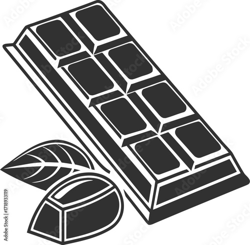 Minimal Chocolate Block Icon