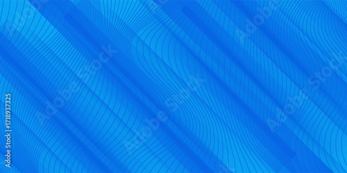 Abstract overlap blue 3D background. Simple papercut design pattern with shadow and light. Eps10 vector