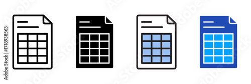 paperwork Icon Set Multiple Style Collection. Document, Folder, Clipboard, Pen, Pencil, Paper, File, Contract, Stamp, Envelope, Calendar, Checklist, Spreadsheet, Archive, Report, Signature, Receipt, I