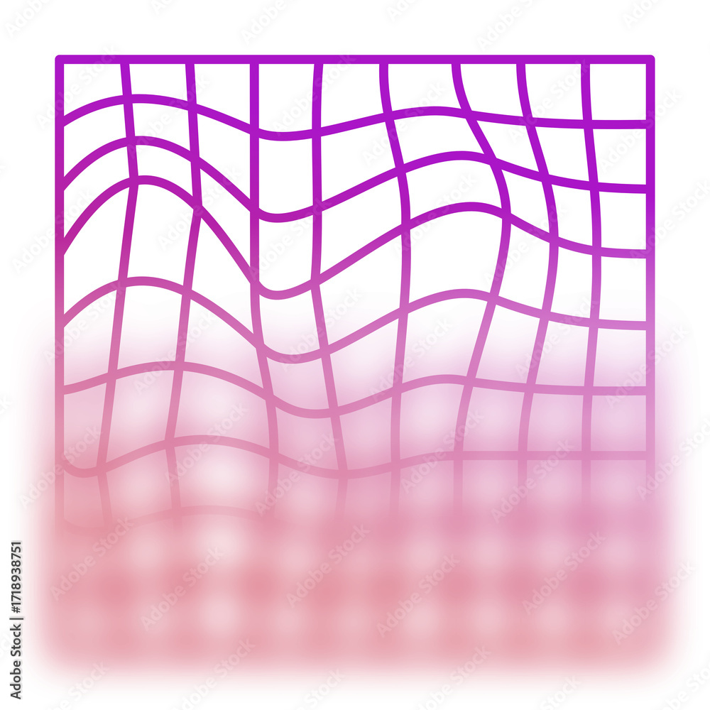 Naklejka premium Fuchsia Pink Gradient Abstract Mesh with Soft Glow