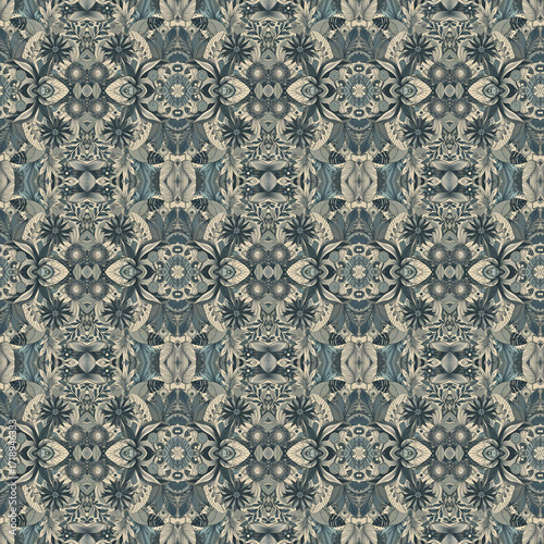 seamless pattern with floral pattern