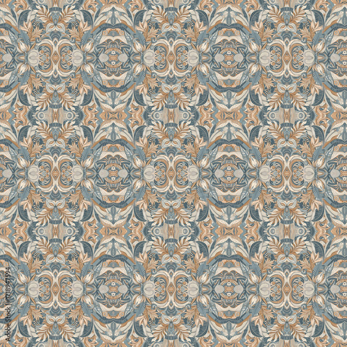seamless pattern with floral pattern