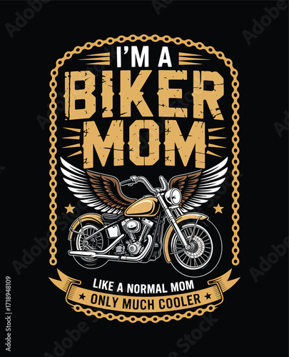 Cool Biker Mom Motorcycle Design