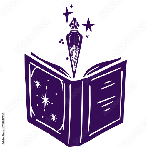 vector illustration of a mystical symbol grimoire image