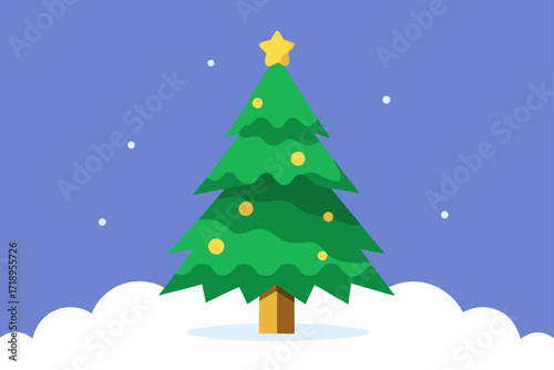 vector illustration of a christmas tree
