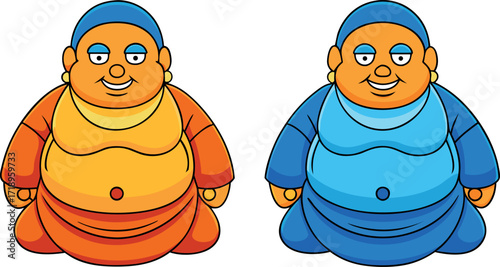 cartoon buddha illustration, cute buddha cartoon, funny buddha drawing, adorable buddha artwork, smiling buddha vector, happy buddha cartoon, playful buddha mascot, child-friendly buddha character, cu