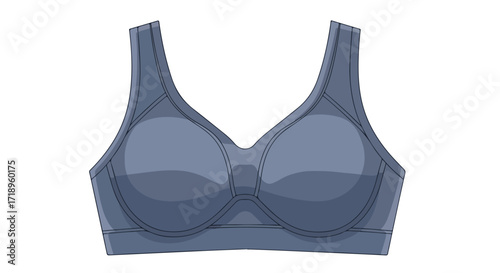 Elegant comfort: A visually appealing bra design for fashion and undergarment industry promotion