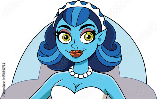 cartoon girl illustration, beautiful cartoon woman, funny lady drawing, adorable girl character, vector girl artwork, happy woman cartoon, smiling female cartoon, pearl necklace cartoon, creative lady