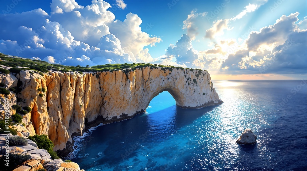 Naklejka premium Explore zakynthos greece travel guide beautiful cliffs and beaches ionian islands summer vacation destinations
