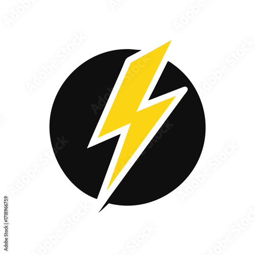 Lightning logo concept. Flash Electric Logo Bolt Energy Company. Thunderbolt symbol. Energy Power electric logo