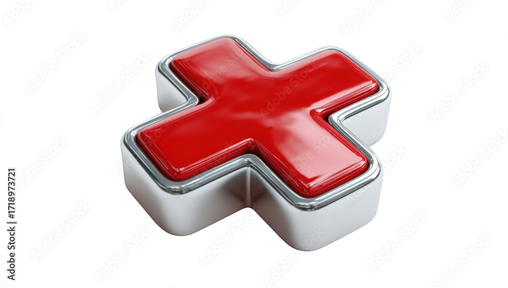 Obraz premium 3D rendered medical cross symbol