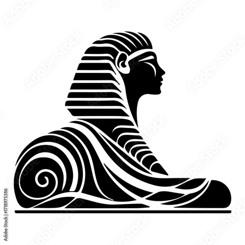 Egyptian Sphinx Silhouette