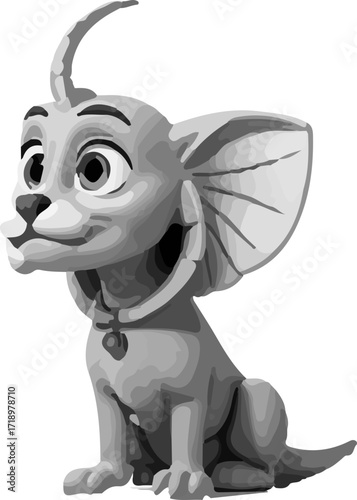 kangro vector.kangro cartoon style illustration isolated on white background.