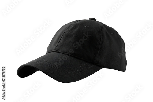 Black baseball cap, studio shot