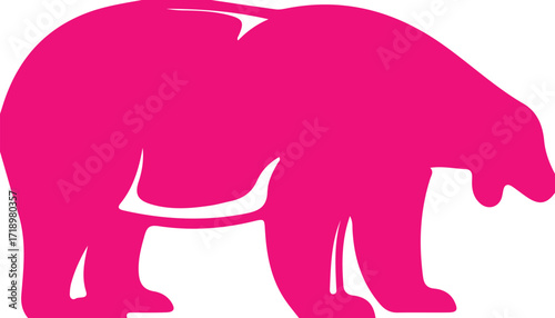 Bear silhouette icon  simple icon. Vector ICON all icon Viktor	