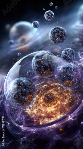 Abstract Cosmic Bubbles in Space