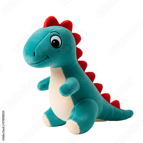 Teal Plush Dinosaur Toy:  Adorable Stuffed Animal for Kids