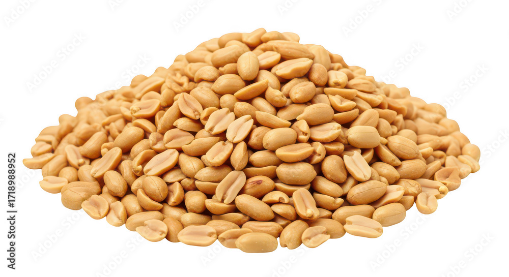 Fototapeta premium Roasted Peanuts Pile Closeup View