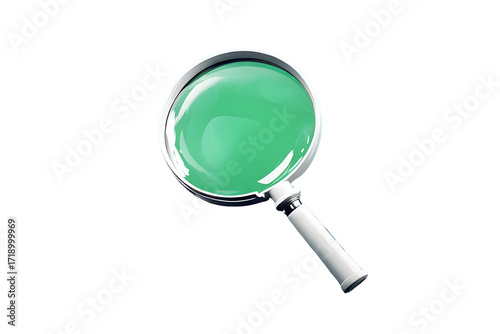 ia generated. magnifying glass isolated