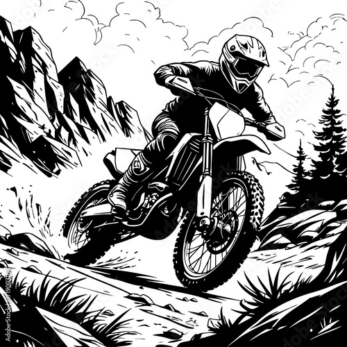 Motocross mountain track
