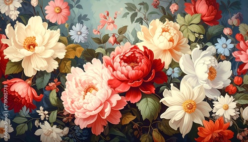 Fototapeta Naklejka Na Ścianę i Meble -  Vibrant floral bouquet