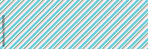 Vector art of diagonal stripes pattern with cyan, white, and gray lines