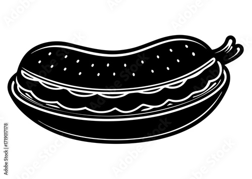Sausage Patty Silhouette, Breakfast Meat SVG, PNG