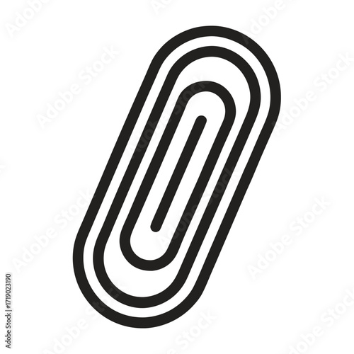 paper clip isolated on white
