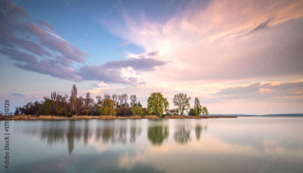 Fototapeta premium Ethereal Dreamscapes: Minimalist Surreal Nature Backgrounds in Fantasy Tones.