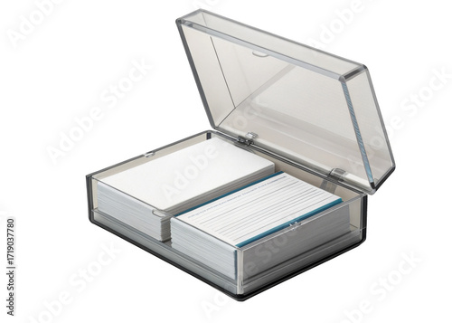 business-card-box on a isolated transparent background	