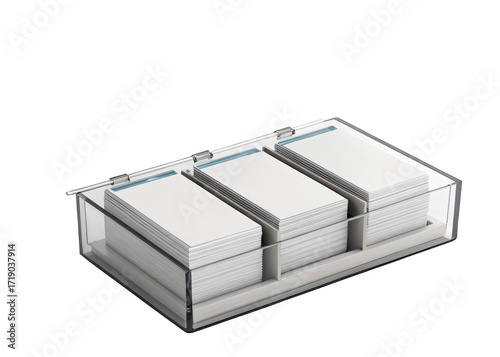 business-card-box on a isolated transparent background	