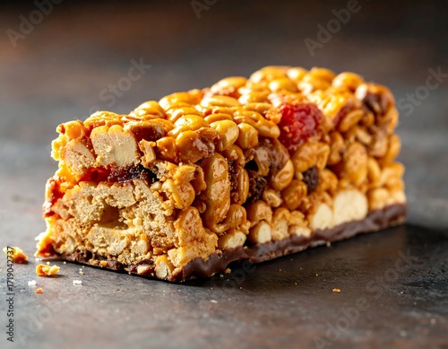 Close-up granola bar
