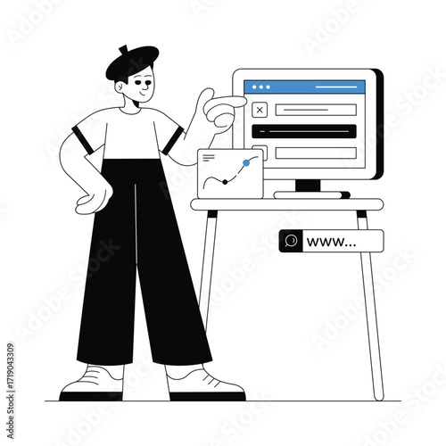 Cms Analysis Vector illustration 