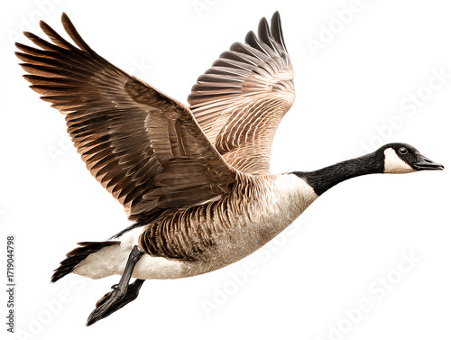 goose isolated on white