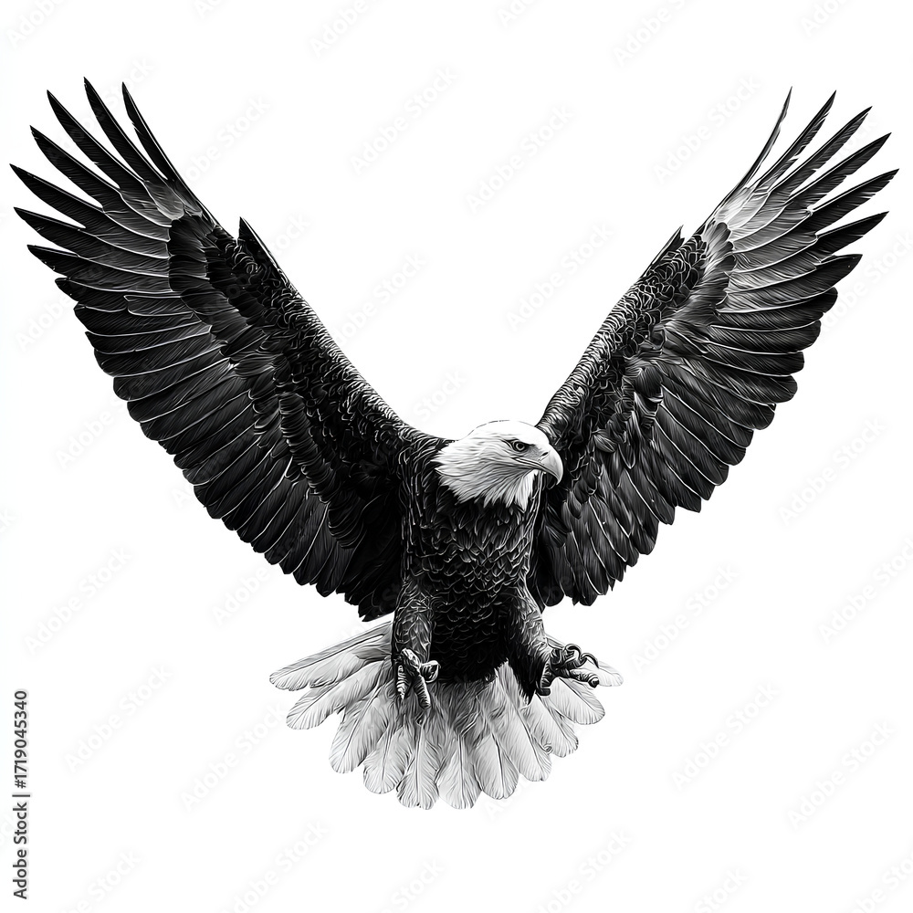 Obraz premium eagle on white background