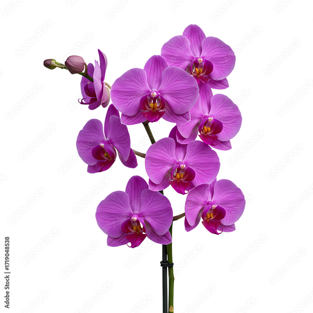 Obraz premium Vibrant Purple Phalaenopsis Orchid Blossom