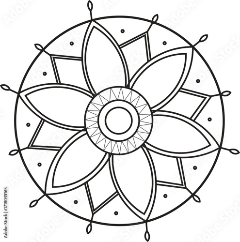 mandala mehndi background graphics design