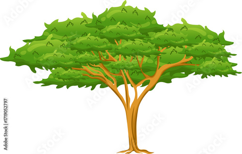 vector illustration of a tree