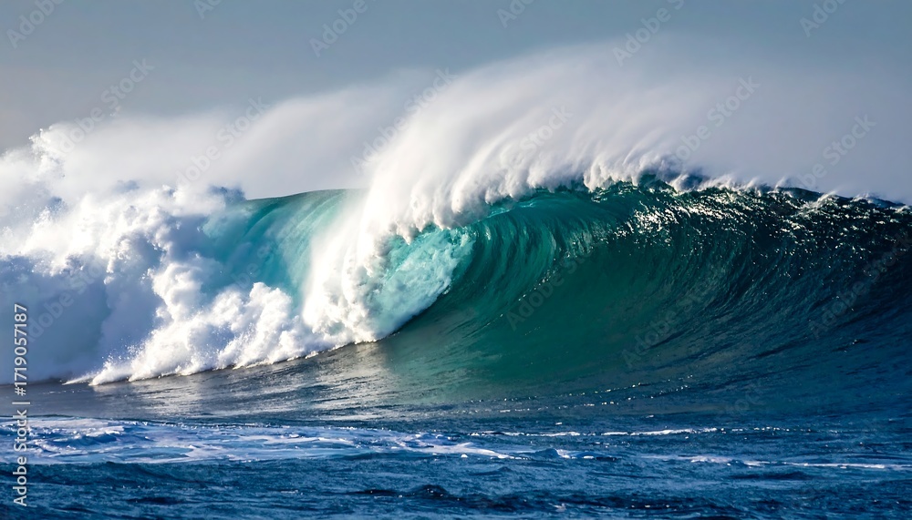 Naklejka premium Powerful ocean wave (5)