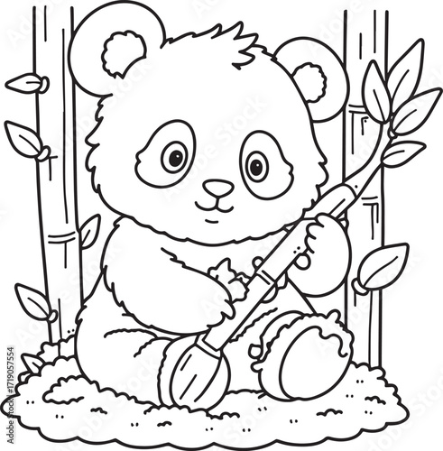 panda bear cub coloring pages coloring book 