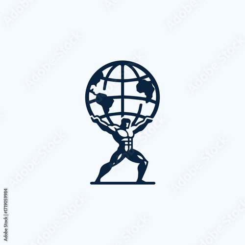 Titan God Atlas Logo.