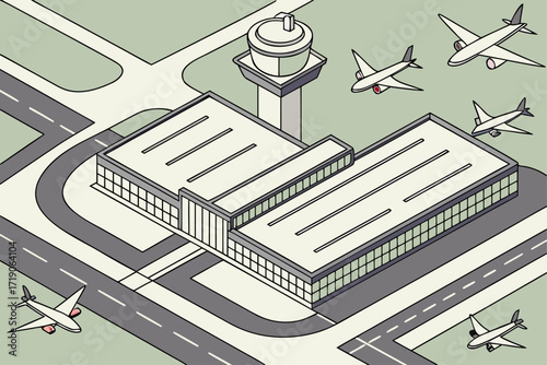 Atlanta Hartsfield–Jackson International Airport in Georgia, world’s busiest hub with parallel runways and jets