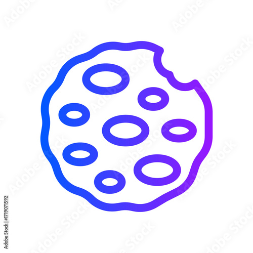 icon cookies with style gradient