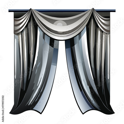 curtains isolated