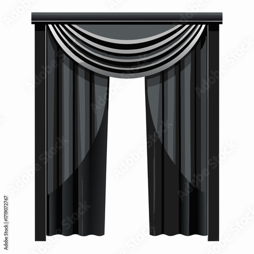 stage with curtains