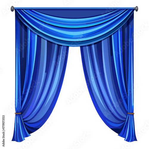 blue velvet curtain